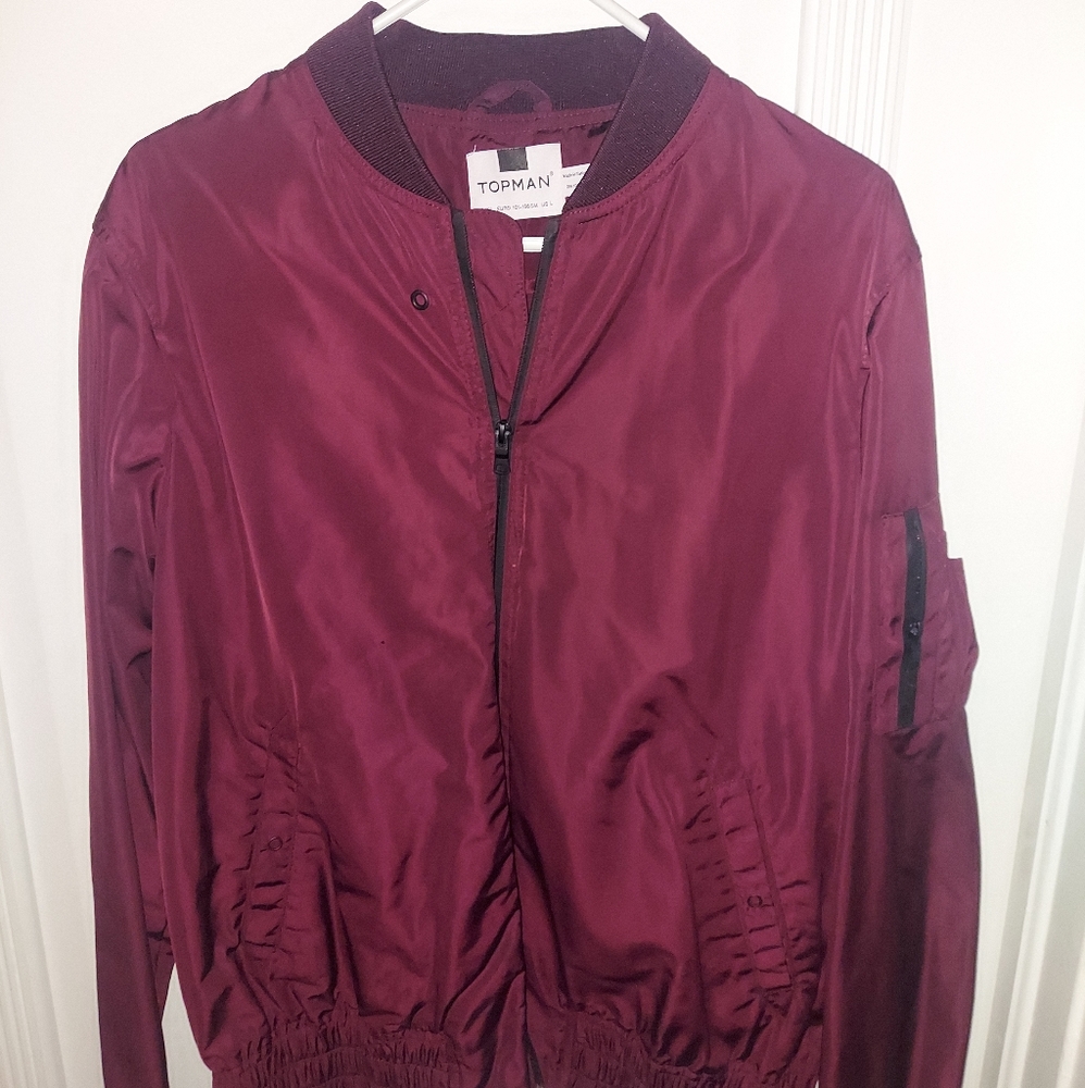 Burgundy Topman Jacket
